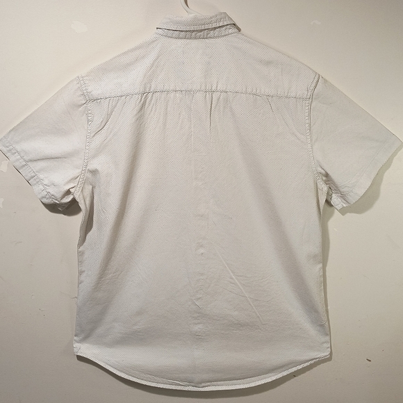 Demin & Flower Men's Medium White Button Down Shirt - Picture 7 of 11